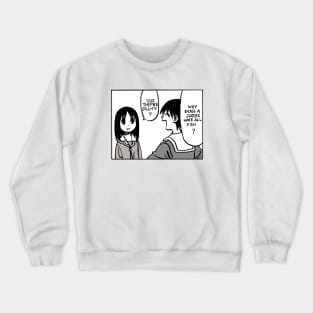 Mudwizard draws why judge hates fish riddle panel aka osaka best girl / azumanga daioh Crewneck Sweatshirt